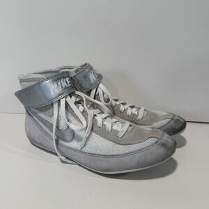 Nike Men's SpeedSweep 7 Wresting Shoes White Gray Size 6.5